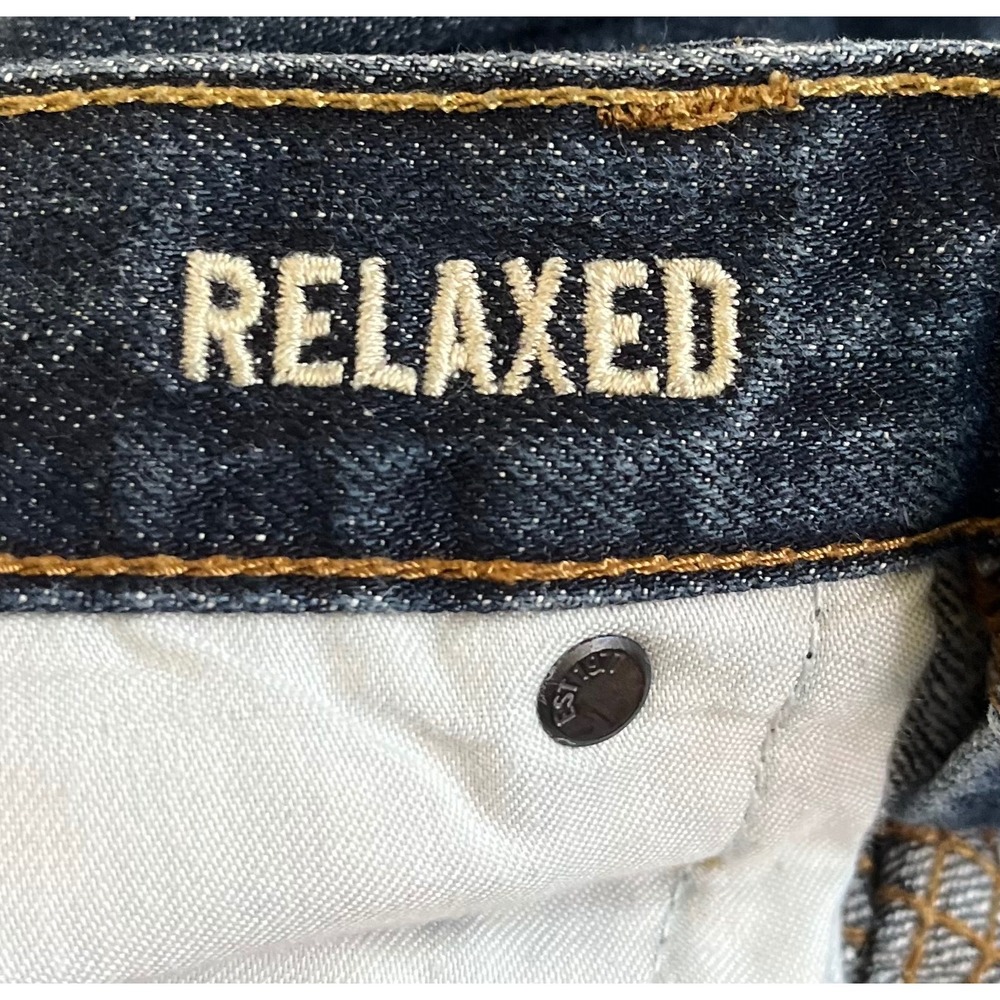 American Eagle Relaxed Fit Jeans Mens 34x31 Dark Wash Blue Denim Classic - Picture 11 of 12